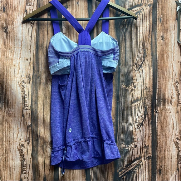 Lululemon💜Restless Tank -Heather Berry and Stripe- Size 4 - Picture 10 of 14